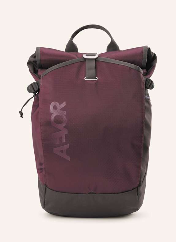 AEVOR Rucksack ROLL PACK 20 l mit Laptop-Fach DUNKELROT/ DUNKELBRAUN
