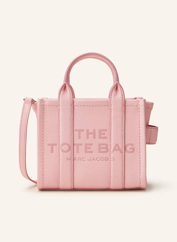 MARC JACOBS Shopper THE CROSSBODY TOTE BAG LEATHER PINK
