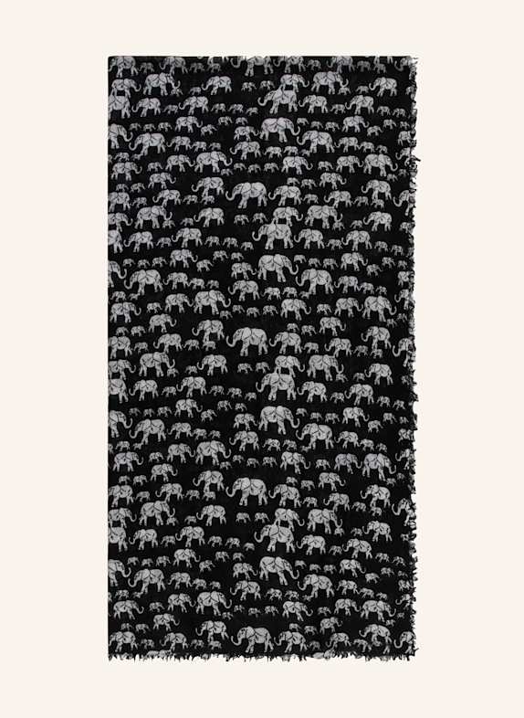 HEMISPHERE Scarf  BLACK/ MINT