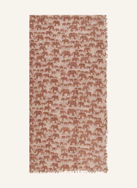 HEMISPHERE Scarf  BROWN/ LIGHT BROWN