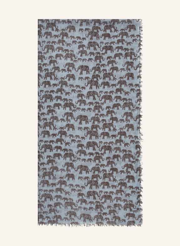 HEMISPHERE Scarf  BLUE GRAY/ DARK GRAY