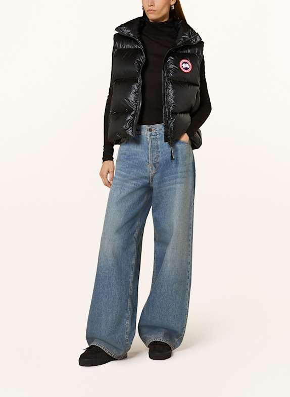 CANADA GOOSE Lacoste stripe t-shirt BLACK