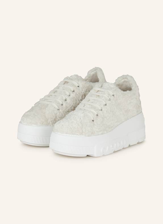 CASADEI Sneaker NEXUS SENALES mit Teddyfell ECRU