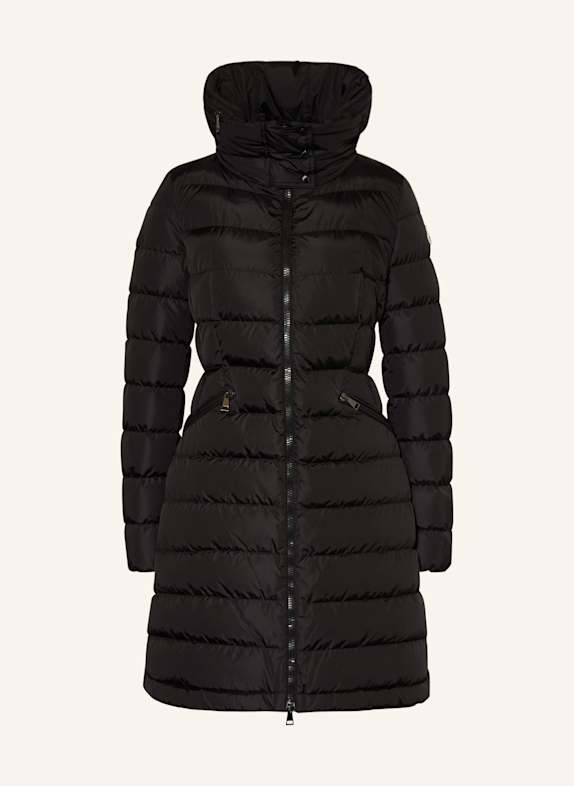 MONCLER Płaszcz puchowy FLAMMETTE CZARNY