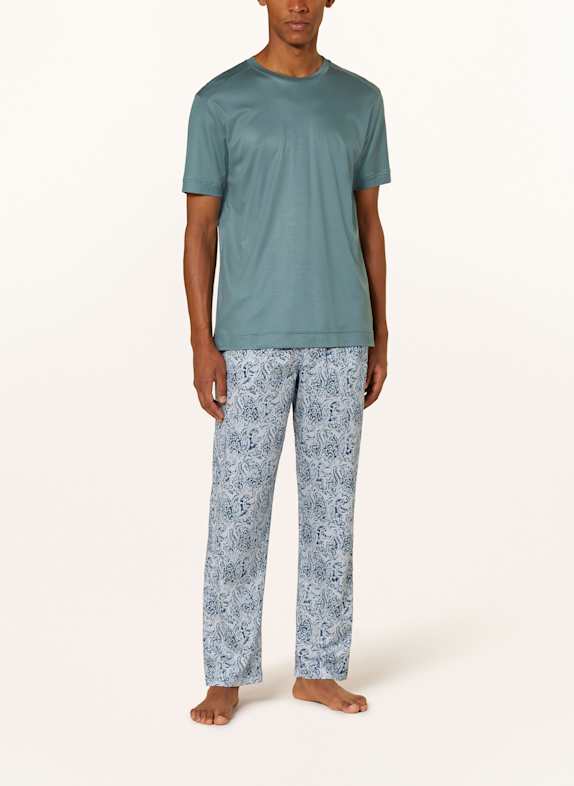 zimmerli Slaapshirt SUSTAINABLE LUXURY BLAUW