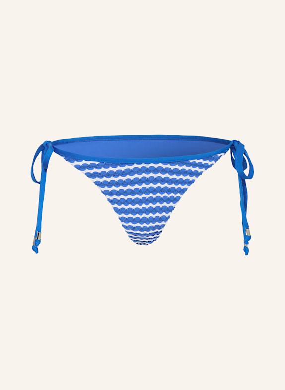 SEAFOLLY Triangel-Bikini-Hose MESH EFFECT TÜRKIS/ WEISS