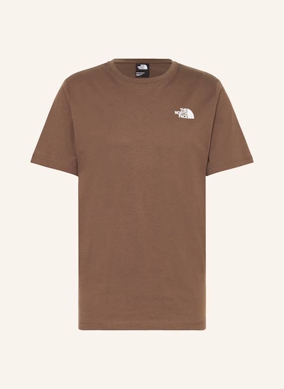 THE NORTH FACE T-shirt BROWN/ BLACK/ WHITE