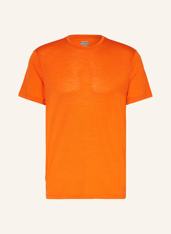 icebreaker T-shirt COOL-LITE™ MERINO BLEND SPHERE III z wełną merino POMARAŃCZOWY