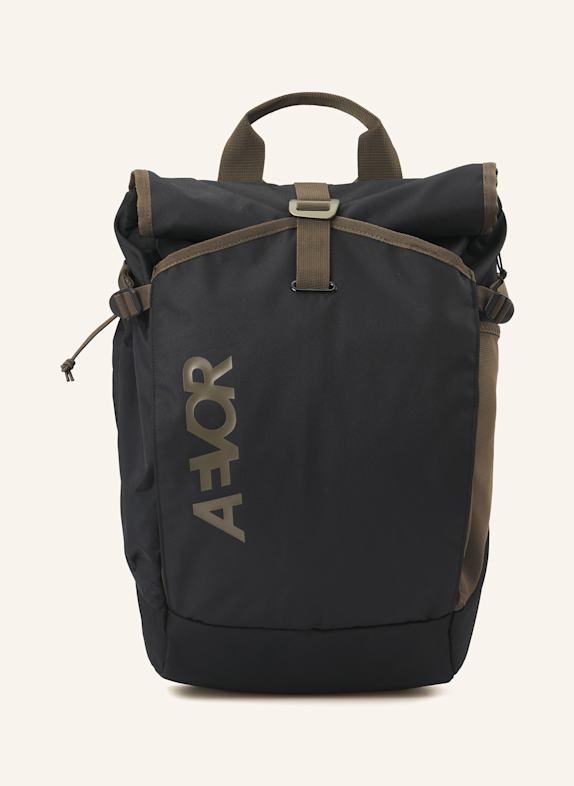 AEVOR Rucksack ROLL PACK 20 l mit Laptop-Fach OLIV/ SCHWARZ