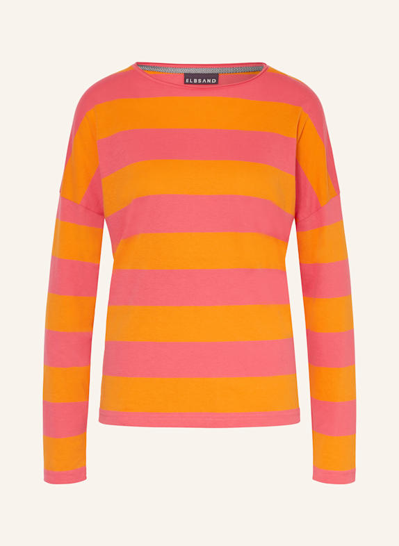 ELBSAND Longsleeve MILIA PINK/ ORANGE