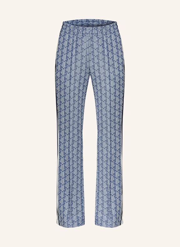 LACOSTE Sweatpants mit Galonstreifen BLAU/ HELLBLAU/ WEISS