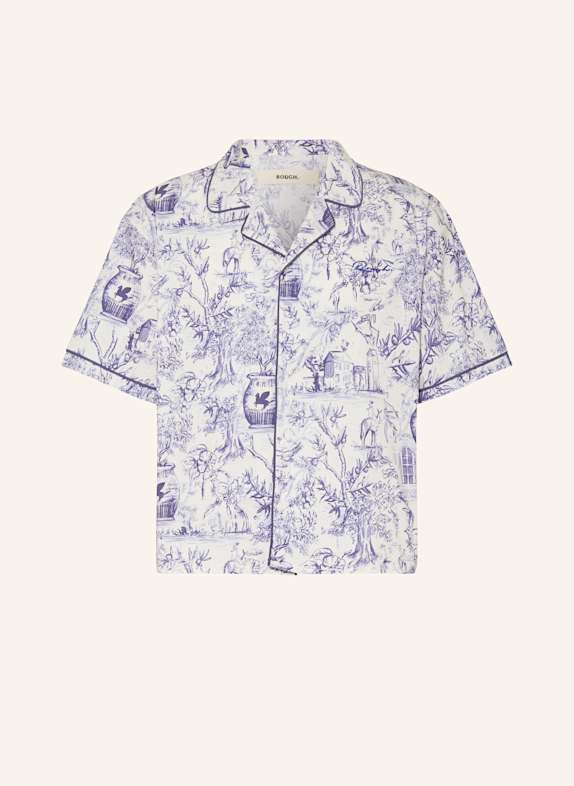 rough. Resorthemd Comfort Fit BLAU/ WEISS