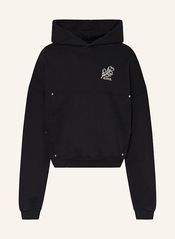 rough. Hoodie OLIVE BLACK/ LIGHT GRAY