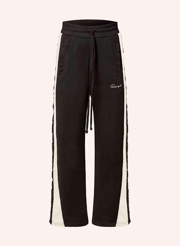 rough. Track Pants CREST mit Galonstreifen und Spitze SCHWARZ