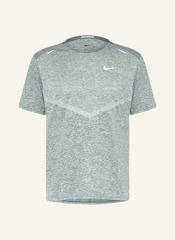 Nike hi top air air force ones all black GREEN/ MINT