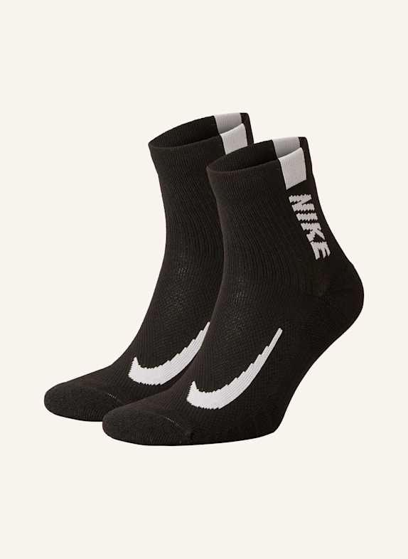 Nike 2er-Pack Laufsocken MULTIPLIER 010 BLACK/WHITE