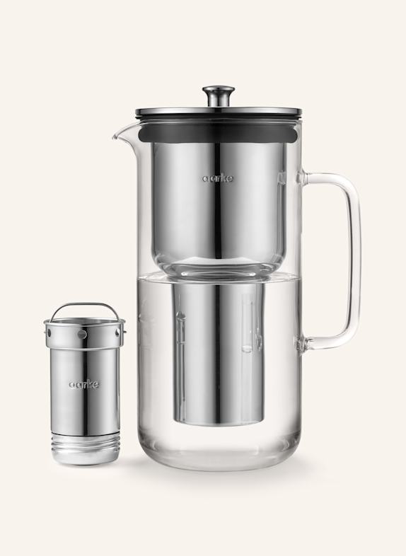 aarke Wasserfilterkaraffe PURIFIER WEISS/ SILBER