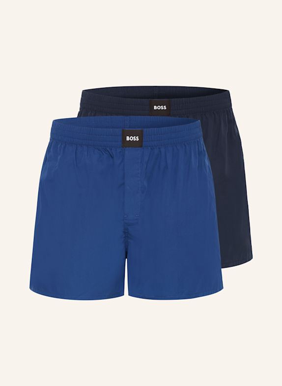 BOSS 2-pack boxer shorts DARK BLUE/ BLUE
