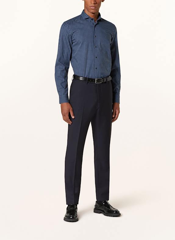 OLYMP Hemd Level 5 body fit DUNKELBLAU / BLAU