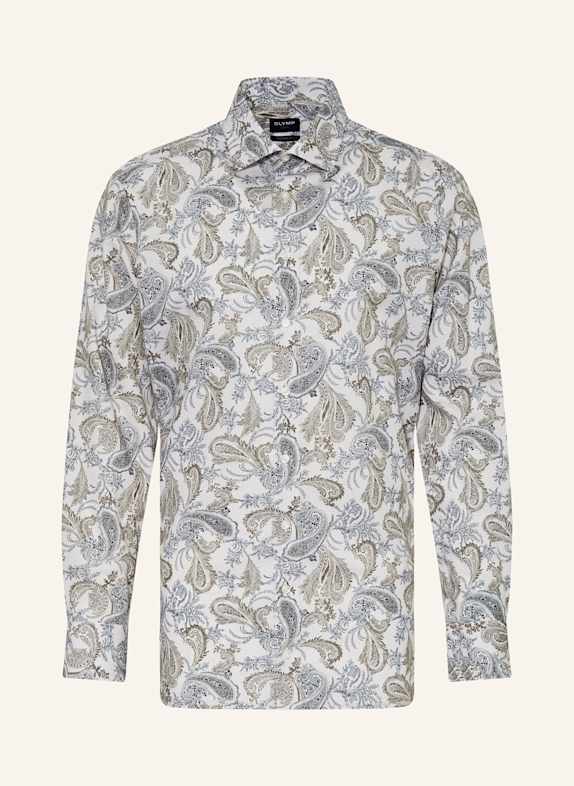 OLYMP Hemd Luxor modern fit CREME/ OLIV/ DUNKELBLAU