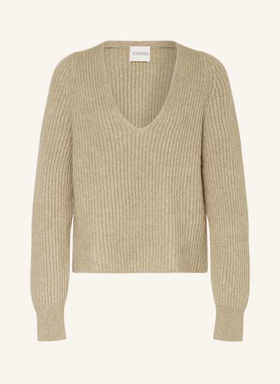 CLOSED Pullover mit Alpaka HELLGRÜN