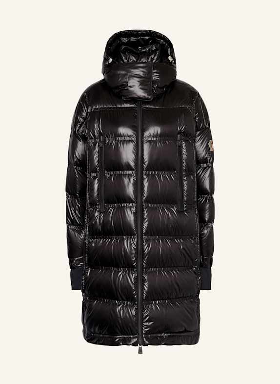 MONCLER GRENOBLE Płaszcz puchowy oversize ROCHELAIRS CZARNY