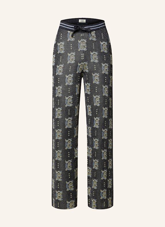 SCOTCH & SODA Strickhose mit Glitzergarn DUNKELBLAU/ HELLBLAU/ GOLD