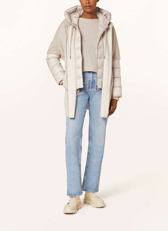 MILESTONE Kurtka ze sztucznego futra MSARIES z odpinaną podpinką KREMOWY