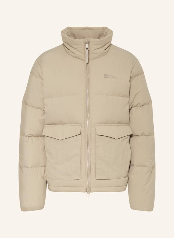 Jack Wolfskin Prošívaná bunda NORDLICHT SVĚTLE HNĚDÁ