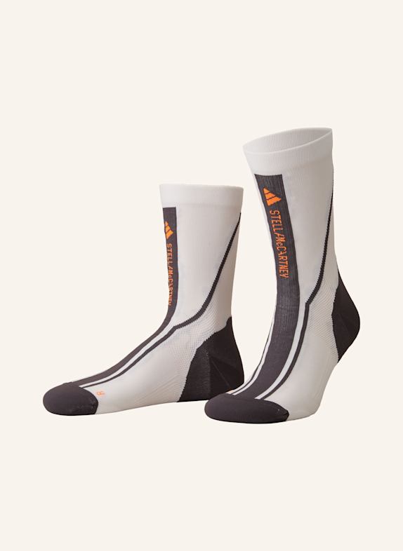 adidas by Stella McCartney Ponožky CREW WHITE/UTIBLK/APSIOR