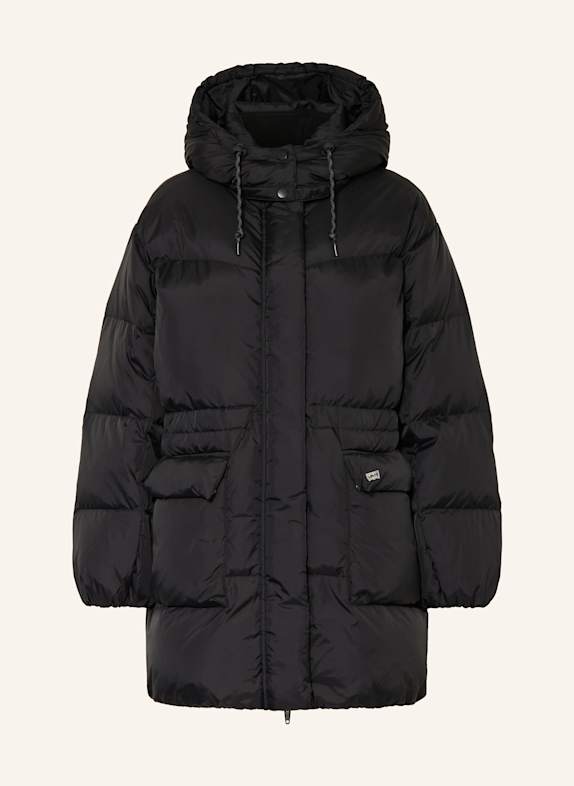 Levi's® Daunenmantel mit abnehmbarer Kapuze SCHWARZ
