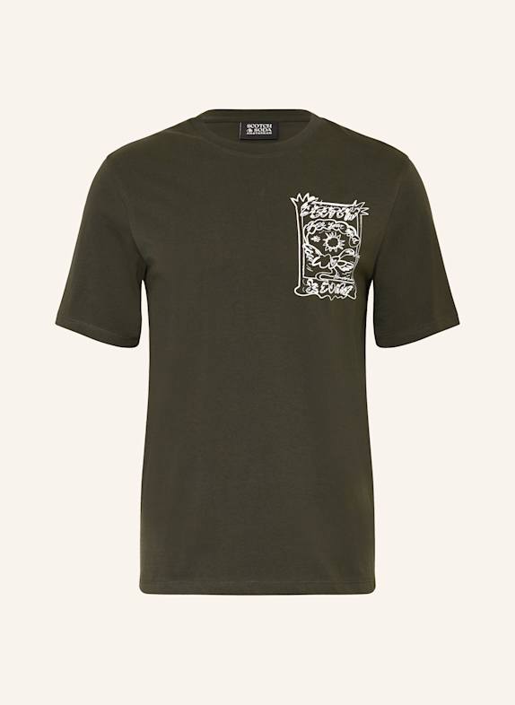 SCOTCH & SODA Tričko TMAVĚ ZELENÁ