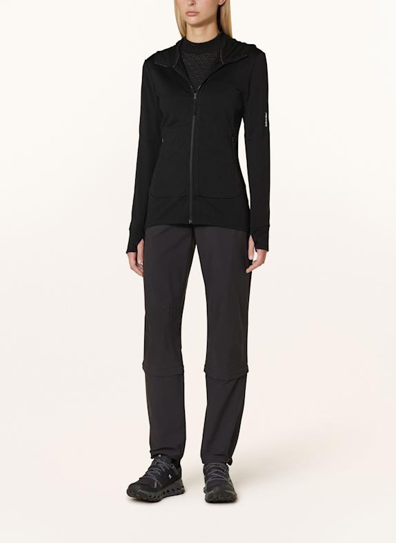 icebreaker Midlayer-jas MERINO 260 QUANTUM IV van merinowol ZWART