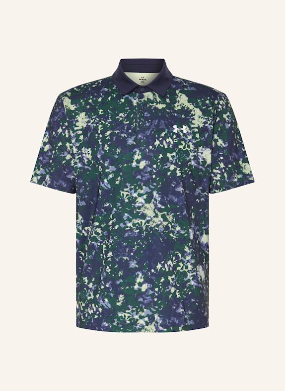 UNDER ARMOUR Funktions-Poloshirt UA T2G GRÜN/ DUNKELLILA/ HELLGELB