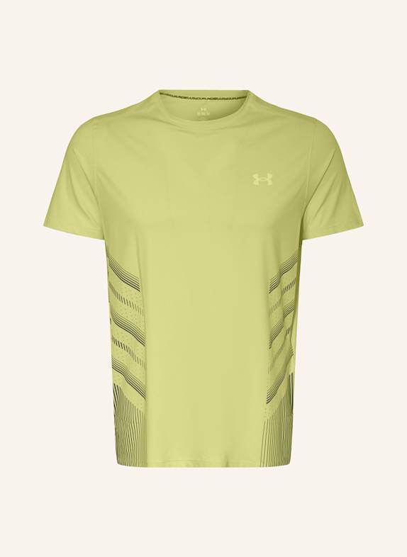 UNDER ARMOUR Running shirt UA LAUNCH ELITE LIGHT GREEN/ GRAY
