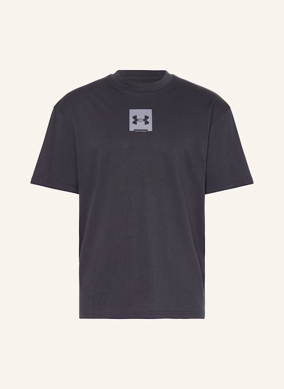 UNDER ARMOUR Koszulka oversize HEAVYWEIGHT CZARNY