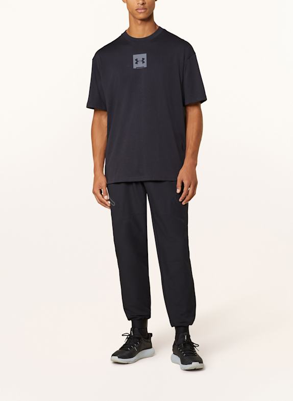 UNDER ARMOUR Tricou oversized UA HEAVYWEIGHT NEGRU