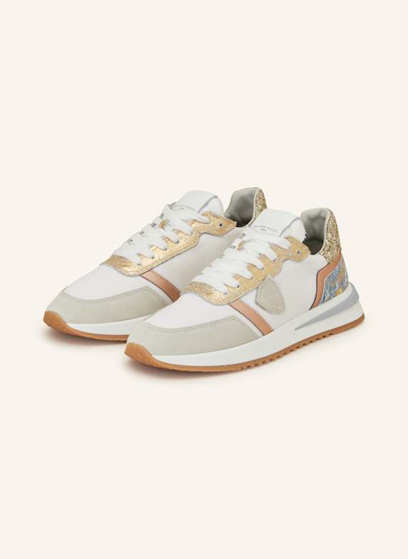 PHILIPPE MODEL Sneaker TROPEZ 2.1 GOLD/ WEISS/ HELLGRAU