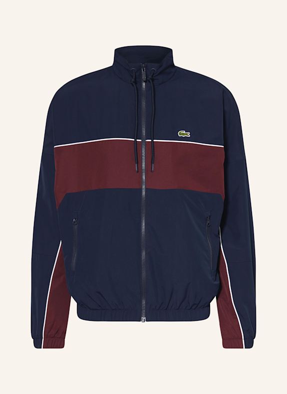LACOSTE Trainingsjacke BLAU/ DUNKELROT