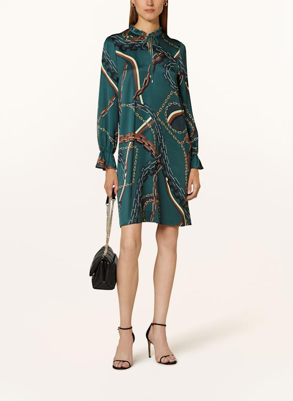 MARC CAIN Saténové šaty 559 soft forest