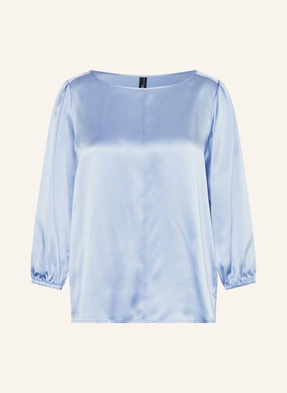 MARC CAIN Shirt blouse with 3/4 sleeves LIGHT BLUE