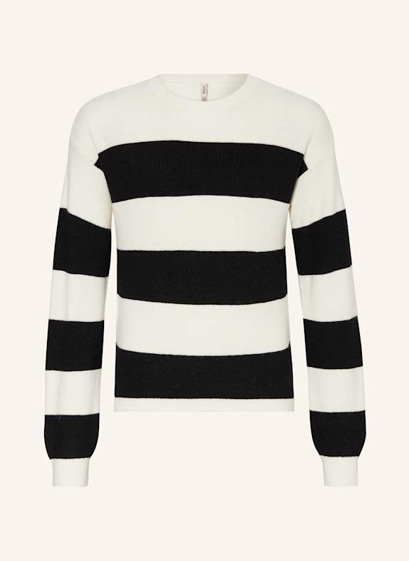 ONLY Svetr BÍLÁ / ČERNÁ