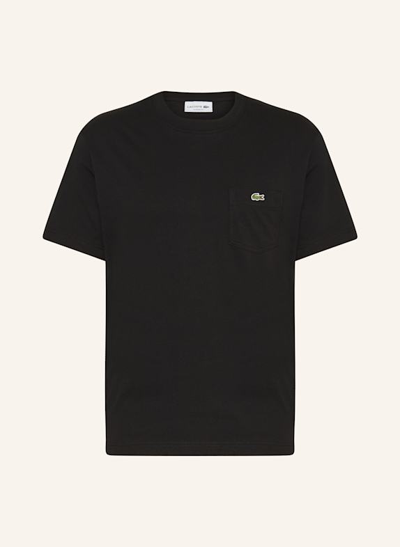 LACOSTE T-shirt CZARNY