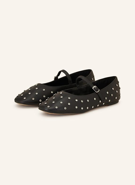 ALDO Mary Jane ballets flats MARYLINA with decorative gems BLACK
