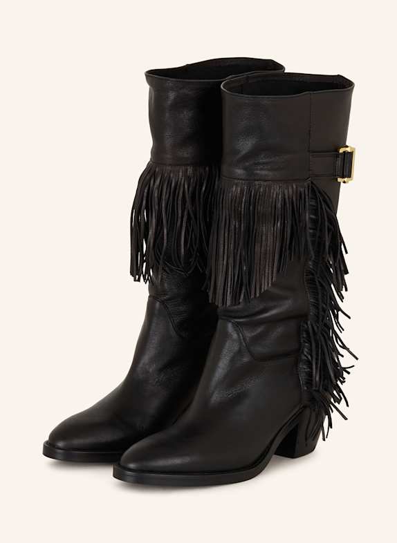 SEE BY CHLOÉ Cowboy Boots SANTIAG 999 BLACK