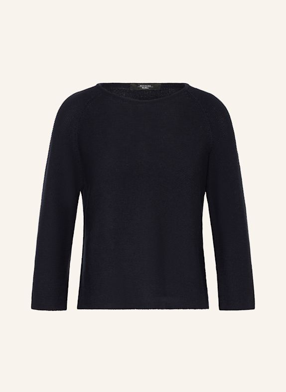 WEEKEND Max Mara Sweter ADDOTTO z rękawem 3/4 GRANATOWY