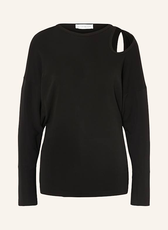 VICTORIA BECKHAM Longsleeve mit Cut-outs SCHWARZ