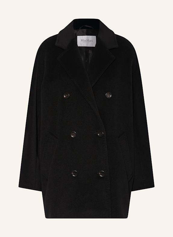 Max Mara Faux fur coat TEDGIRL with alpaca BLACK