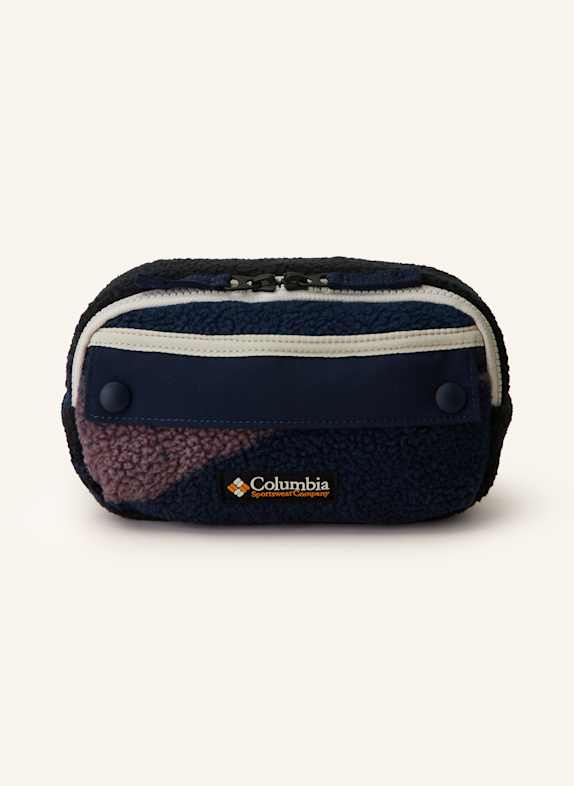 Columbia HELVETIA™ II teddy fleece belt bag DARK BLUE/ LIGHT PURPLE
