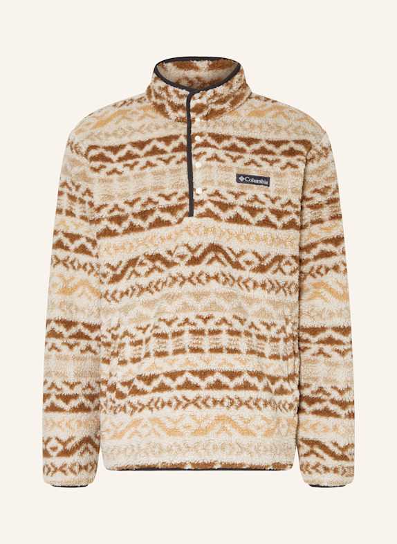 Columbia RUGGED RIDGE™ fleece troyer BROWN/ DARK BROWN/ LIGHT BROWN